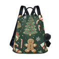 thumbnail image 1 of FORMRS Women's Travel Backpack Purse Anti-Theft Hidden Pockets Casual Shoulder Bag, Christmas Gift Pattern, 1 of 7