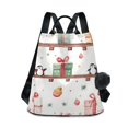 thumbnail image 1 of FORMRS Women's Travel Backpack Purse Anti-Theft Hidden Pockets Casual Shoulder Bag, Christmas Gift Train, 1 of 7