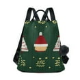 thumbnail image 1 of FORMRS Women's Travel Backpack Purse Anti-Theft Hidden Pockets Casual Shoulder Bag, Christmas Santa Hats, 1 of 7
