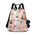 thumbnail image 1 of FORMRS Women's Travel Backpack Purse Anti-Theft Hidden Pockets Casual Shoulder Bag, Christmas Snowman, 1 of 7