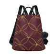 thumbnail image 1 of FORMRS Women's Travel Backpack Purse Anti-Theft Hidden Pockets Casual Shoulder Bag, Circular Gold Pattern, 1 of 7