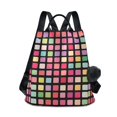 thumbnail image 1 of FORMRS Women's Travel Backpack Purse Anti-Theft Hidden Pockets Casual Shoulder Bag, Colorful Block Pattern, 1 of 7