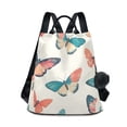 thumbnail image 1 of FORMRS Women's Travel Backpack Purse Anti-Theft Hidden Pockets Casual Shoulder Bag, Colorful Butterflies, 1 of 7