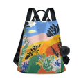 thumbnail image 1 of FORMRS Women's Travel Backpack Purse Anti-Theft Hidden Pockets Casual Shoulder Bag, Colorful Landscape, 1 of 7