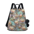 thumbnail image 1 of FORMRS Women's Travel Backpack Purse Anti-Theft Hidden Pockets Casual Shoulder Bag, Colorful Water Lilies Pattern, 1 of 7