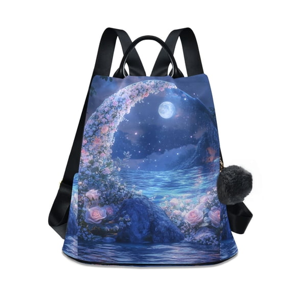 FORMRS Women's Travel Backpack Purse Anti-Theft Hidden Pockets Casual Shoulder Bag, Crystal Ball