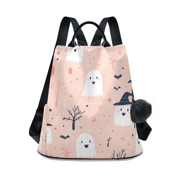 FORMRS Women's Travel Backpack Purse Anti-Theft Hidden Pockets Casual Shoulder Bag, Cute Cartoon Halloween