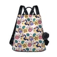 thumbnail image 1 of FORMRS Women's Travel Backpack Purse Anti-Theft Hidden Pockets Casual Shoulder Bag, Cute Cartoon Pattern, 1 of 7