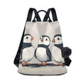 thumbnail image 1 of FORMRS Women's Travel Backpack Purse Anti-Theft Hidden Pockets Casual Shoulder Bag, Cute Puffin, 1 of 7