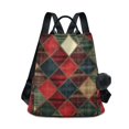 thumbnail image 1 of FORMRS Women's Travel Backpack Purse Anti-Theft Hidden Pockets Casual Shoulder Bag, Dark Tartan Pattern, 1 of 7