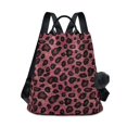 thumbnail image 1 of FORMRS Women's Travel Backpack Purse Anti-Theft Hidden Pockets Casual Shoulder Bag, Deep Red Leopard Pattern, 1 of 7