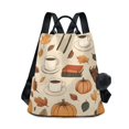 thumbnail image 1 of FORMRS Women's Travel Backpack Purse Anti-Theft Hidden Pockets Casual Shoulder Bag, Fall Book, 1 of 7