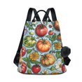 thumbnail image 1 of FORMRS Women's Travel Backpack Purse Anti-Theft Hidden Pockets Casual Shoulder Bag, Floral Tomatoes, 1 of 7