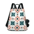 thumbnail image 1 of FORMRS Women's Travel Backpack Purse Anti-Theft Hidden Pockets Casual Shoulder Bag, Flowers Geometric Pattern, 1 of 7