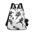 thumbnail image 1 of FORMRS Women's Travel Backpack Purse Anti-Theft Hidden Pockets Casual Shoulder Bag, Football Player Pattern, 1 of 7