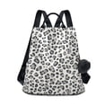 thumbnail image 1 of FORMRS Women's Travel Backpack Purse Anti-Theft Hidden Pockets Casual Shoulder Bag, Gray Leopard Pattern, 1 of 7