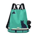 thumbnail image 1 of FORMRS Women's Travel Backpack Purse Anti-Theft Hidden Pockets Casual Shoulder Bag, Green Cat, 1 of 7