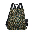 thumbnail image 1 of FORMRS Women's Travel Backpack Purse Anti-Theft Hidden Pockets Casual Shoulder Bag, Green Leopard Pattern, 1 of 7