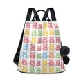 thumbnail image 1 of FORMRS Women's Travel Backpack Purse Anti-Theft Hidden Pockets Casual Shoulder Bag, Gummy Bear Pattern, 1 of 7