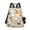 thumbnail image 1 of FORMRS Women's Travel Backpack Purse Anti-Theft Hidden Pockets Casual Shoulder Bag, Halloween Cute Ghosts, 1 of 7