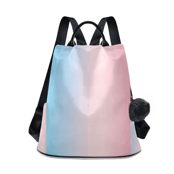 FORMRS Women's Travel Backpack Purse Anti-Theft Hidden Pockets Casual Shoulder Bag, Light Pink Gradient