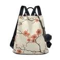 thumbnail image 1 of FORMRS Women's Travel Backpack Purse Anti-Theft Hidden Pockets Casual Shoulder Bag, Light Red Flowers, 1 of 7