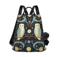 thumbnail image 1 of FORMRS Women's Travel Backpack Purse Anti-Theft Hidden Pockets Casual Shoulder Bag, Mystical Owls Pattern, 1 of 7