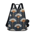 thumbnail image 1 of FORMRS Women's Travel Backpack Purse Anti-Theft Hidden Pockets Casual Shoulder Bag, Orange Elegant Geometric, 1 of 7