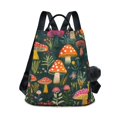 thumbnail image 1 of FORMRS Women's Travel Backpack Purse Anti-Theft Hidden Pockets Casual Shoulder Bag, Orange Mushroom, 1 of 7