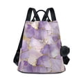 thumbnail image 1 of FORMRS Women's Travel Backpack Purse Anti-Theft Hidden Pockets Casual Shoulder Bag, Pastel Purple Marble Pattern, 1 of 7