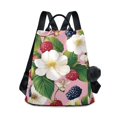 thumbnail image 1 of FORMRS Women's Travel Backpack Purse Anti-Theft Hidden Pockets Casual Shoulder Bag, Pink Raspberries, 1 of 7