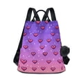 thumbnail image 1 of FORMRS Women's Travel Backpack Purse Anti-Theft Hidden Pockets Casual Shoulder Bag, Pixel Love, 1 of 7