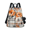 thumbnail image 1 of FORMRS Women's Travel Backpack Purse Anti-Theft Hidden Pockets Casual Shoulder Bag, Plaid Floral, 1 of 7