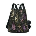 thumbnail image 1 of FORMRS Women's Travel Backpack Purse Anti-Theft Hidden Pockets Casual Shoulder Bag, Purple Floral Pattern, 1 of 7