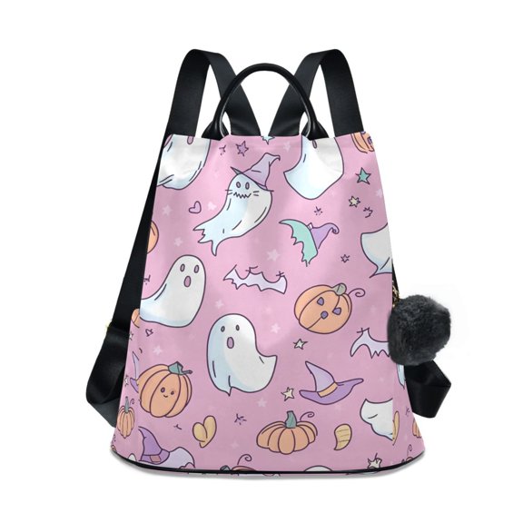 FORMRS Women's Travel Backpack Purse Anti-theft Hidden Pockets Casual Shoulder Bag, Purple Halloween