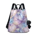 thumbnail image 1 of FORMRS Women's Travel Backpack Purse Anti-Theft Hidden Pockets Casual Shoulder Bag, Purple Marble Pattern, 1 of 7