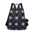 thumbnail image 1 of FORMRS Women's Travel Backpack Purse Anti-Theft Hidden Pockets Casual Shoulder Bag, Red Fireworks Pattern, 1 of 7