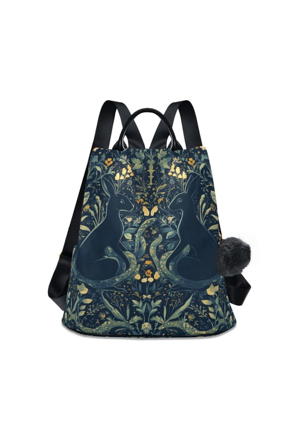 Women's Travel Backpack Purse Anti-theft Hidden Pockets Casual Shoulder Bag, Shadowy Forest Pattern