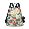 thumbnail image 1 of FORMRS Women's Travel Backpack Purse Anti-Theft Hidden Pockets Casual Shoulder Bag, Small Strawberry Pattern, 1 of 7