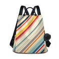 thumbnail image 1 of FORMRS Women's Travel Backpack Purse Anti-Theft Hidden Pockets Casual Shoulder Bag, Striped Pattern, 1 of 7