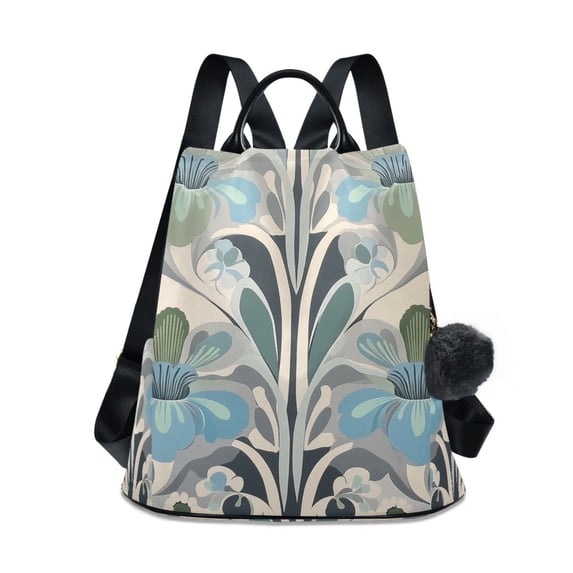 FORMRS Women's Travel Backpack Purse Anti-Theft Hidden Pockets Casual Shoulder Bag, Vibrant Abstract Design