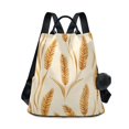 thumbnail image 1 of FORMRS Women's Travel Backpack Purse Anti-Theft Hidden Pockets Casual Shoulder Bag, Wheat Ears Pattern, 1 of 7