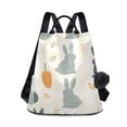 thumbnail image 1 of FORMRS Women's Travel Backpack Purse Anti-Theft Hidden Pockets Casual Shoulder Bag, Whimsical Rabbits, 1 of 7