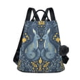 thumbnail image 1 of FORMRS Women's Travel Backpack Purse Anti-Theft Hidden Pockets Casual Shoulder Bag, Yellow Forest Pattern, 1 of 7