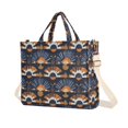 thumbnail image 1 of FORMRS Womens Corduroy Tote Bag Crossbody Shoulder Purse Handbag with Detachable Strap, Art Geometric Pattern, 1 of 4