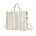 thumbnail image 1 of FORMRS Womens Corduroy Tote Bag Crossbody Shoulder Purse Handbag with Detachable Strap, Beige Abstract Pattern, 1 of 2