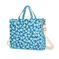 thumbnail image 1 of FORMRS Womens Corduroy Tote Bag Crossbody Shoulder Purse Handbag with Detachable Strap, Blue Daisy Pattern, 1 of 7
