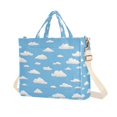 thumbnail image 1 of FORMRS Womens Corduroy Tote Bag Crossbody Shoulder Purse Handbag with Detachable Strap, Cartoon Cloud Pattern, 1 of 7