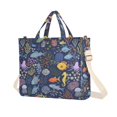 thumbnail image 1 of FORMRS Womens Corduroy Tote Bag Crossbody Shoulder Purse Handbag with Detachable Strap, Cartoon Ocean Pattern, 1 of 7