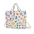 thumbnail image 1 of FORMRS Womens Corduroy Tote Bag Crossbody Shoulder Purse Handbag with Detachable Strap, Colorful Cartoon Octopus Pattern, 1 of 7